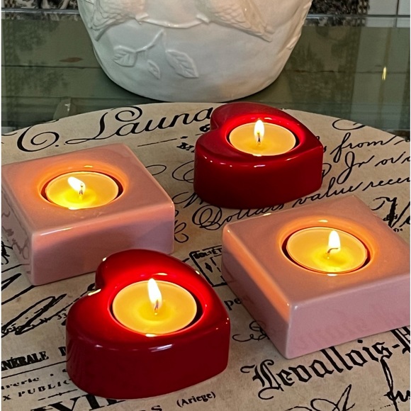 NEW! Tea Light Candle Holders, Set of 4 - Picture 1 of 10